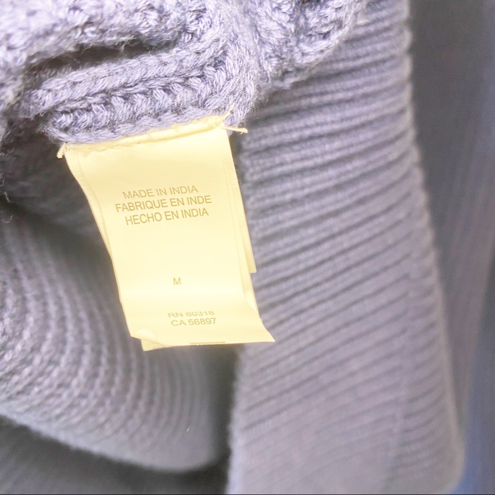 LUCKY BRAND Blue Floral Embroidered Sweater - Picture 7 of 8